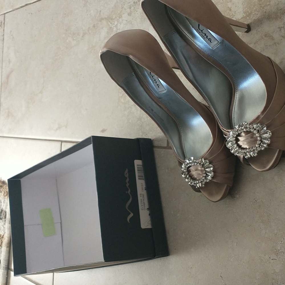 Nina Satin Dress Shoes